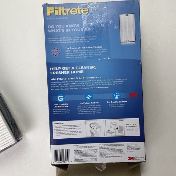 Filtrete F1 Advanced Allergen HEPA Room Air Purifier Filter - Picture 5 of 5